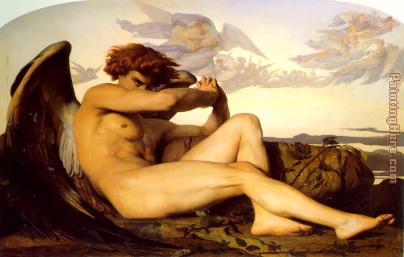 Fallen Angel painting - Alexandre Cabanel Fallen Angel art painting